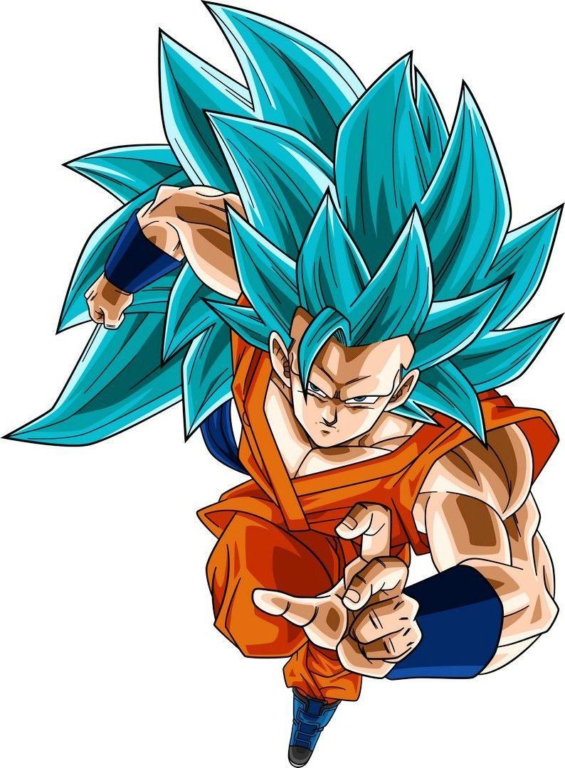 794x1080 Goku Super Saiyan 3 Blue And Gold Wallpaper