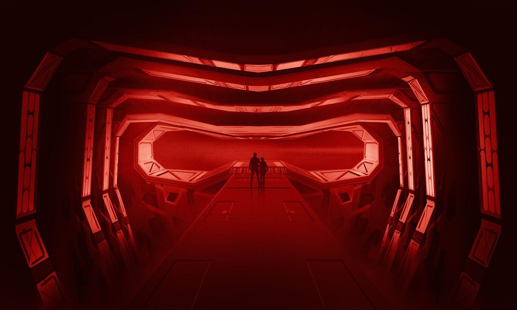 1664x1000 Red neon lights, Star Wars, Kylo Ren HD wallpaper