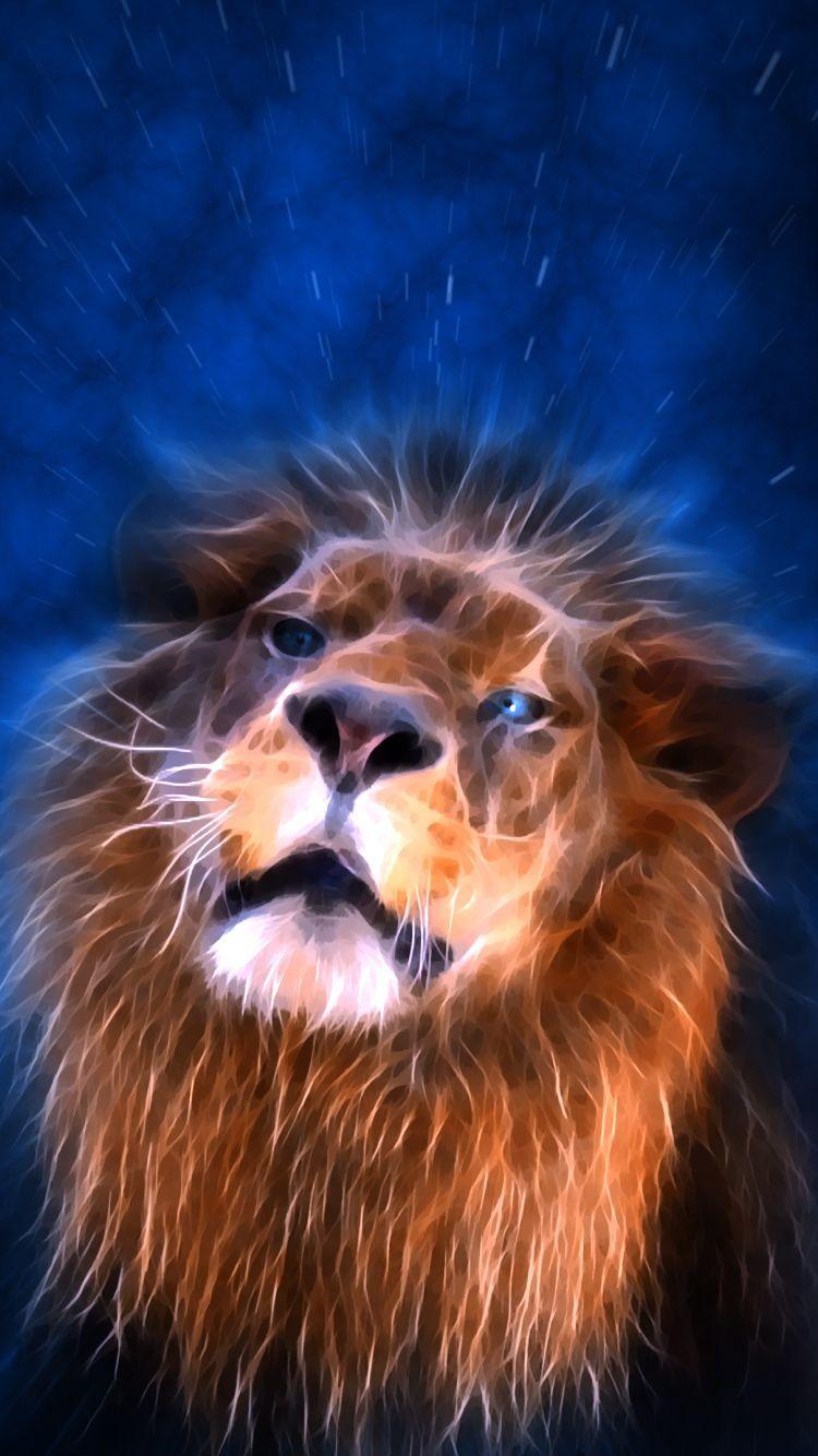 750x1334 Lion. Abstract lion, Lion, Lion painting