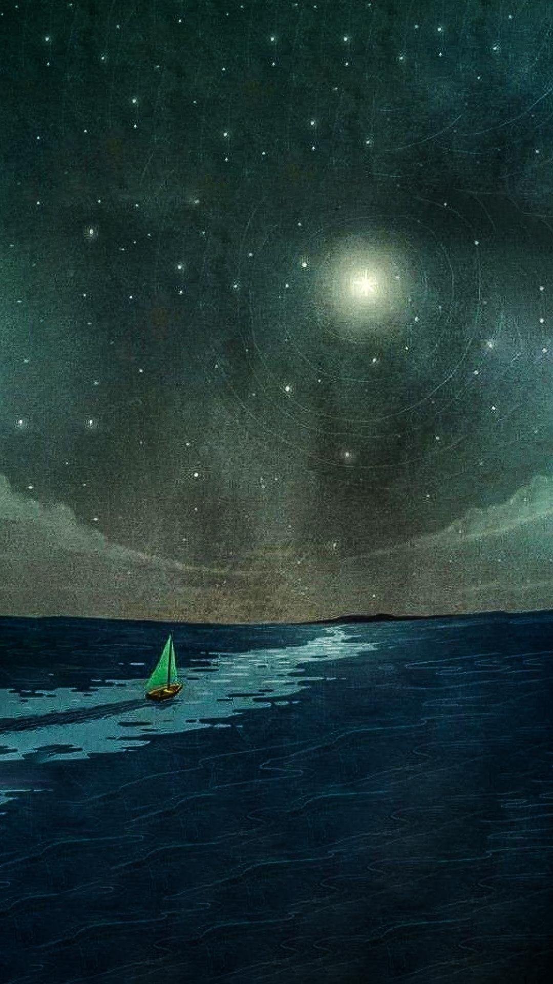 1080x1920 Out At Sea [Custom Edit]. iPhone X Wallpaper X