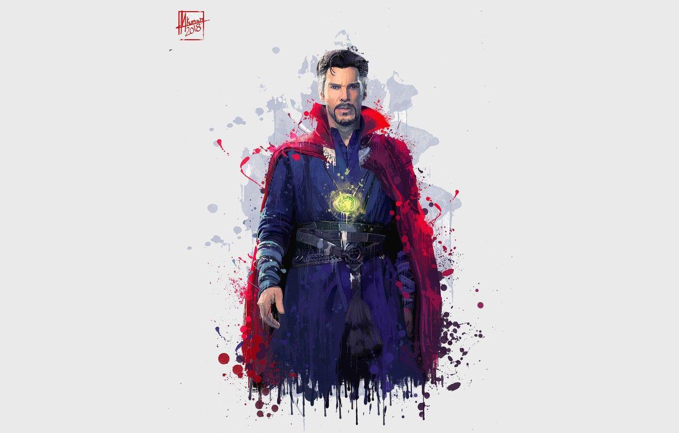 1332x850 Wallpaper background, art, actor, character, Doctor Strange