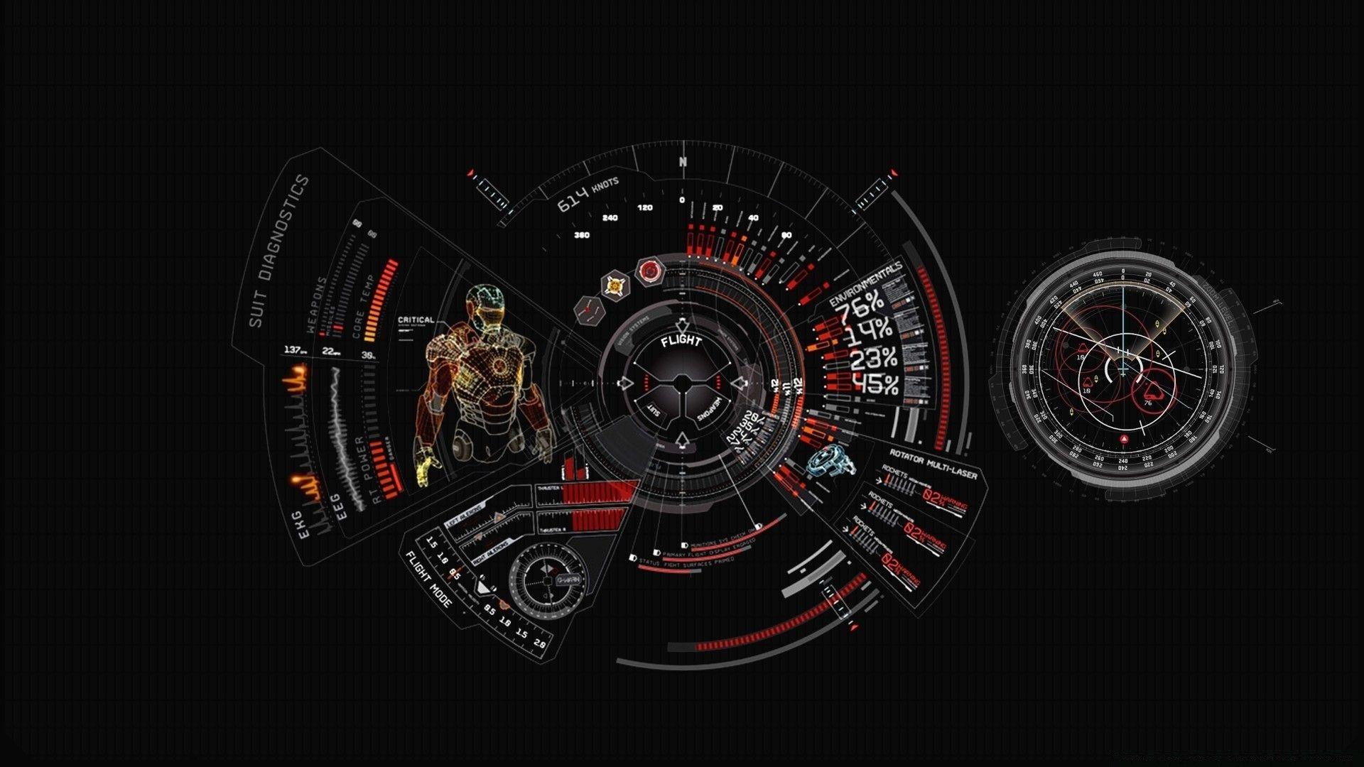 1920x1080 Iron Man Suit Diagnostic