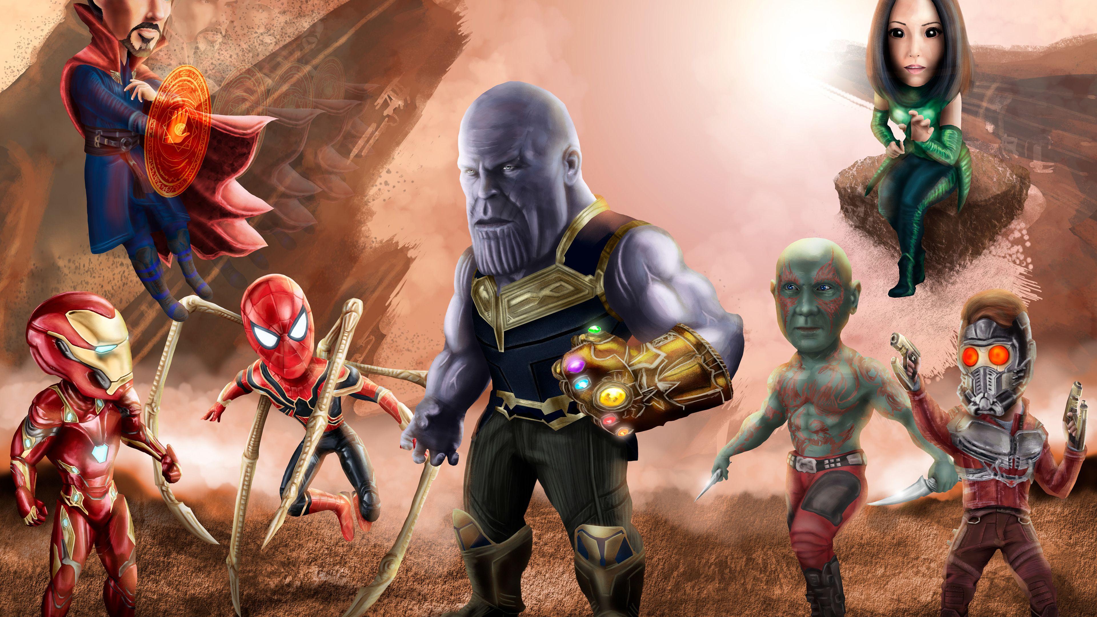 3840x2160 Wallpaper 4k 2018 Avengers Infinity War 4k 4k Wallpaper, Artist