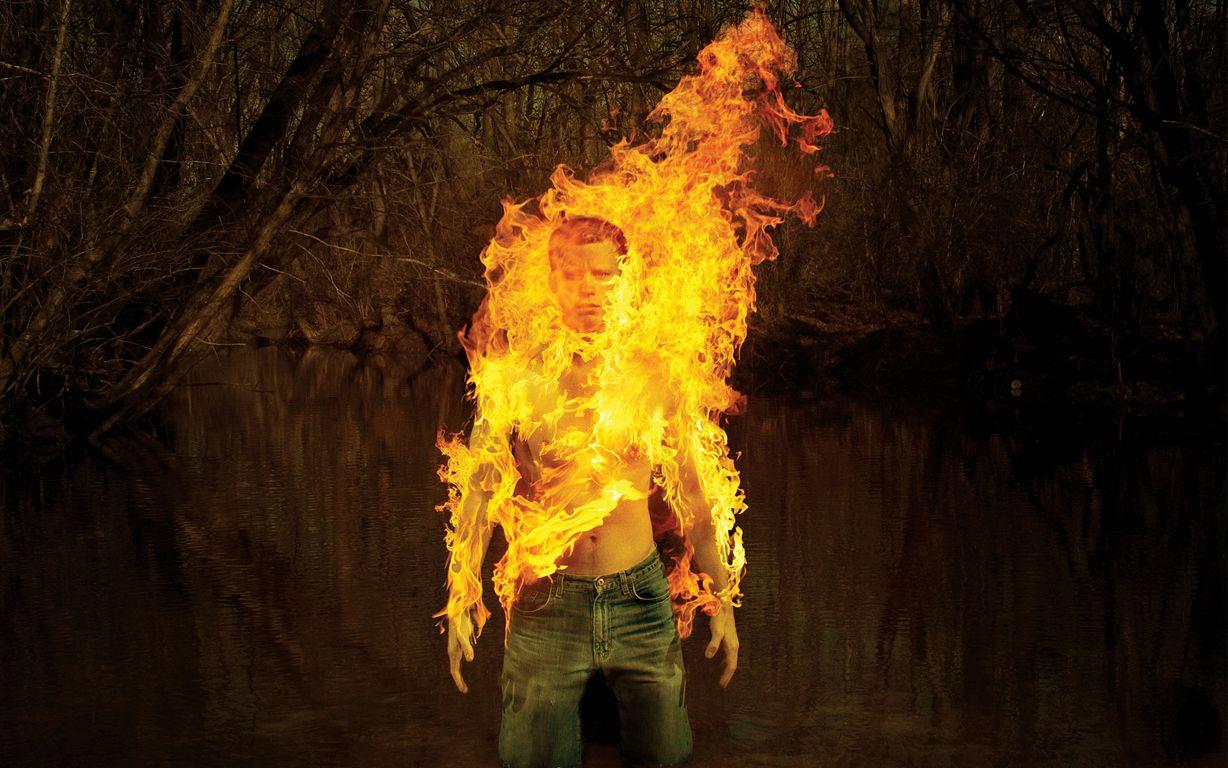 1228x768 Burning Man Wallpaper