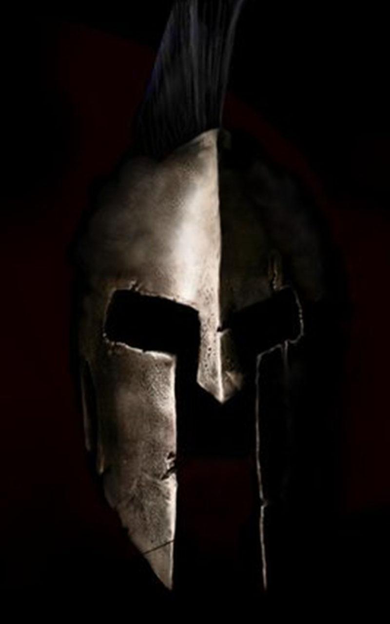 800x1280 Spartan Helmet Wallpaper
