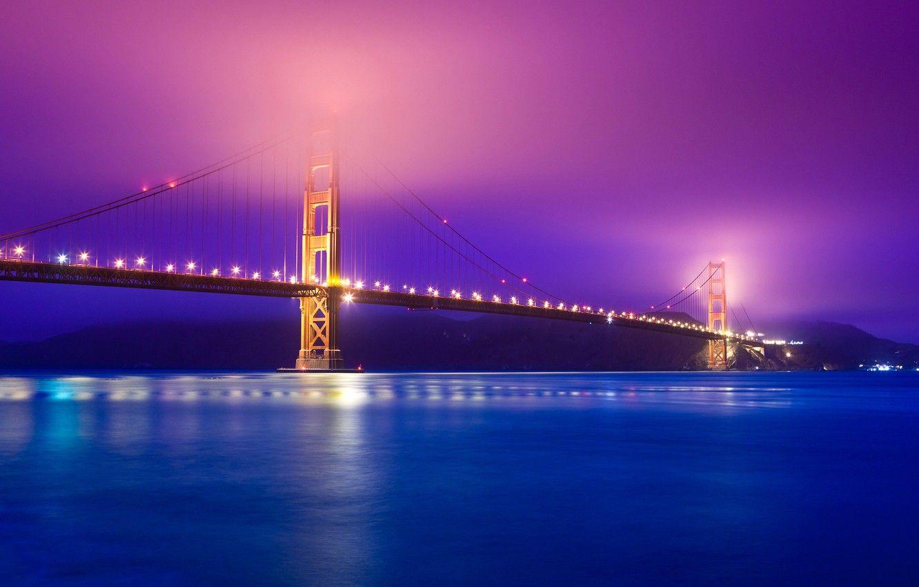 1332x850 Wallpaper bridge, Golden Gate Bridge, Golden Gate, fog, Strait