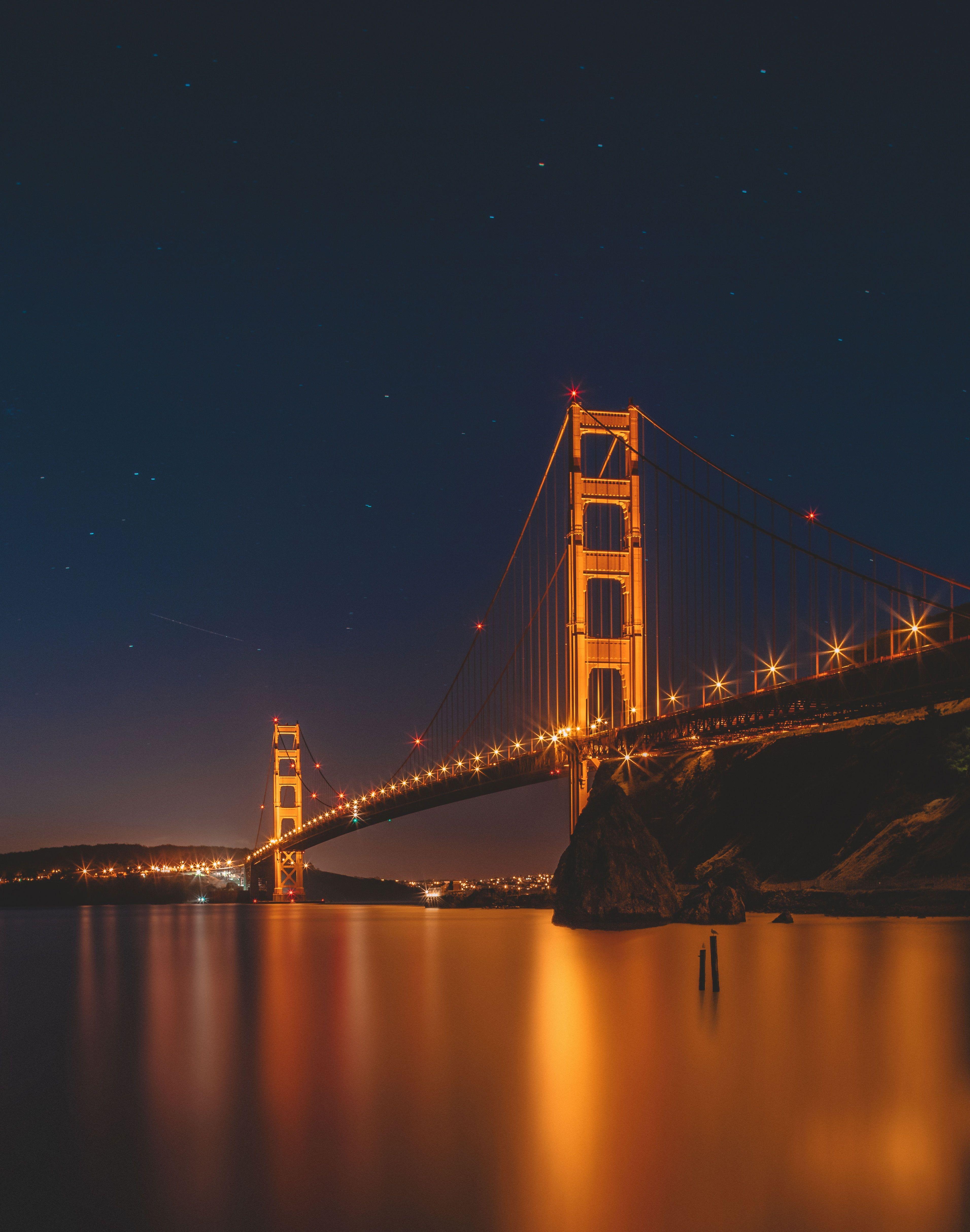 3823x4855 Wallpaper Golden Gate Bridge, San Francisco Bridge, Night, San