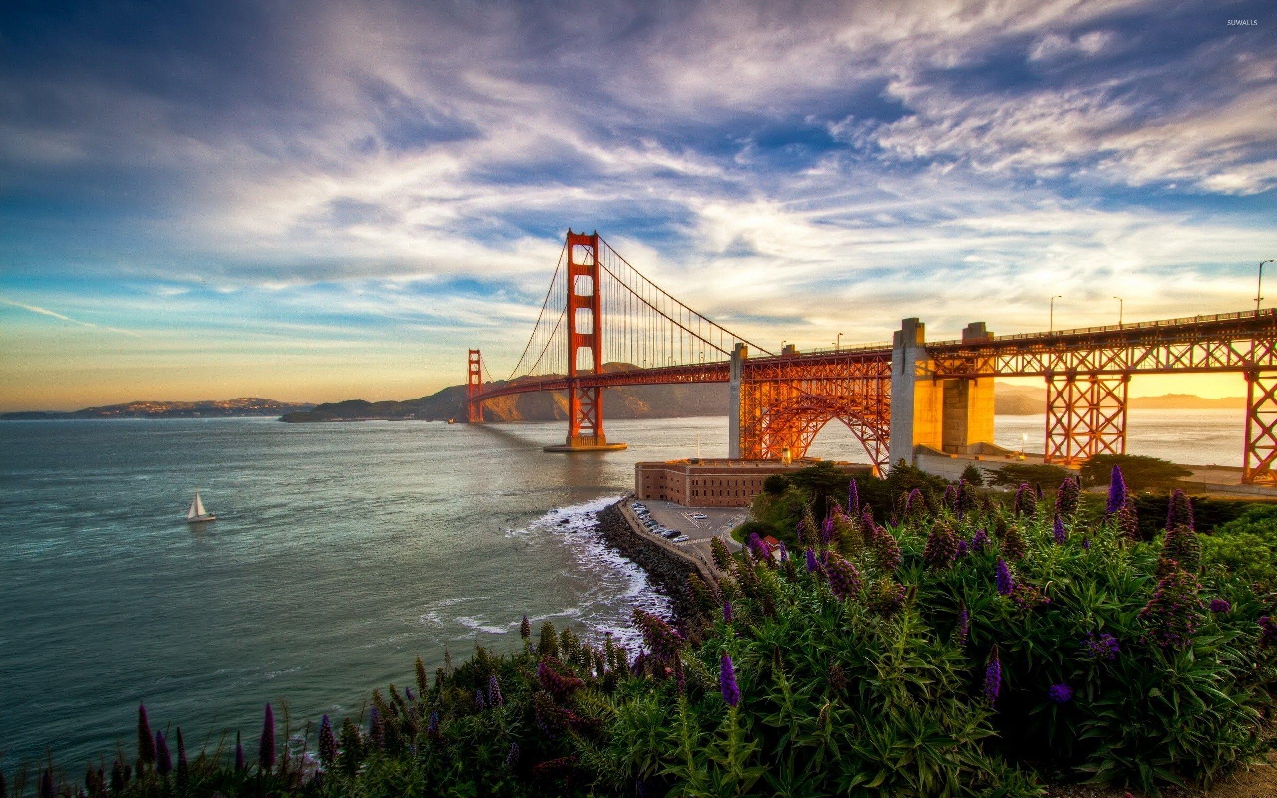 Golden Gate Bridge Sunset Wallpapers - Top Free Golden Gate Bridge ...