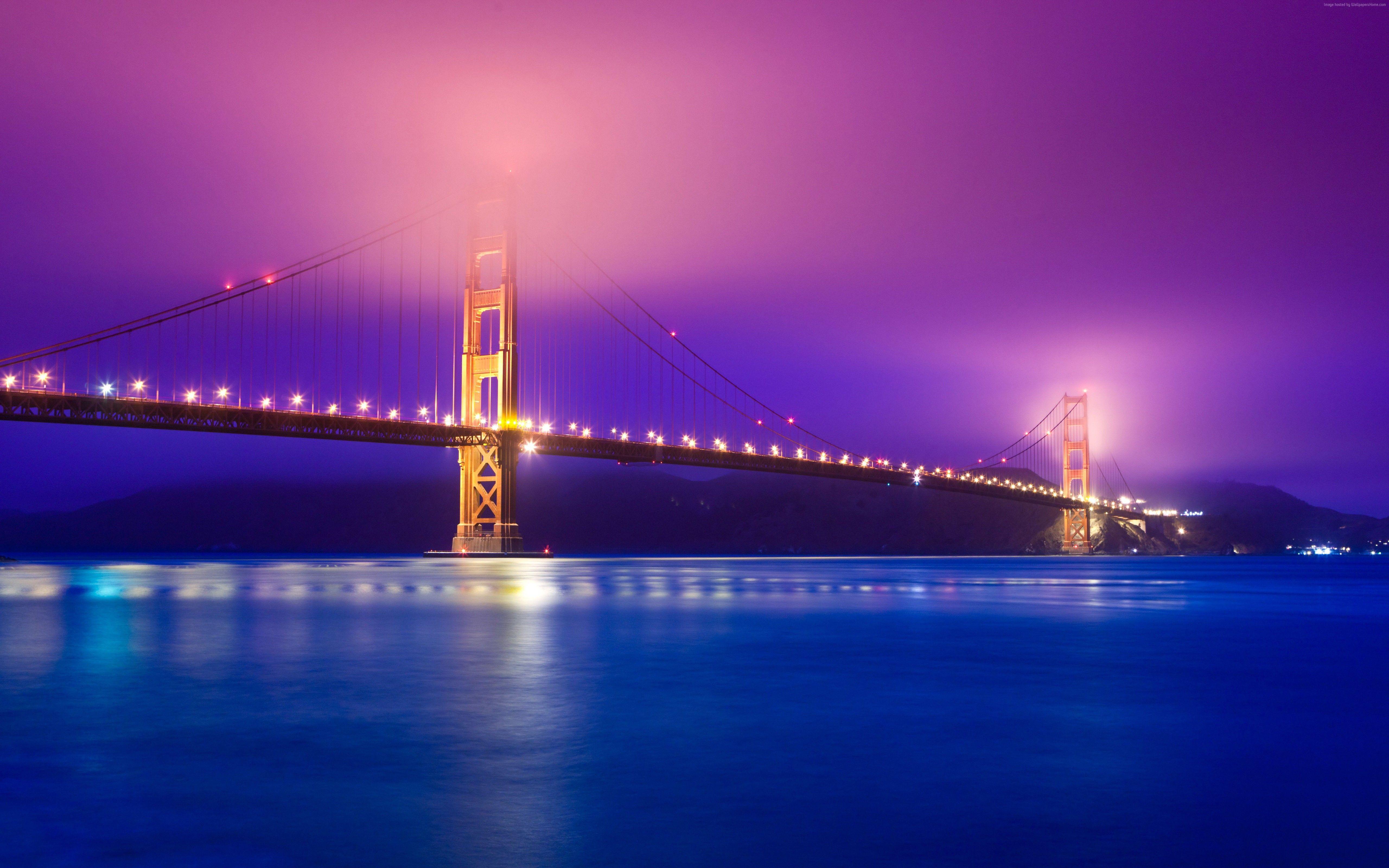 5120x3200 Wallpaper San Francisco Bridge, Golden Gate Bridge, Suspension