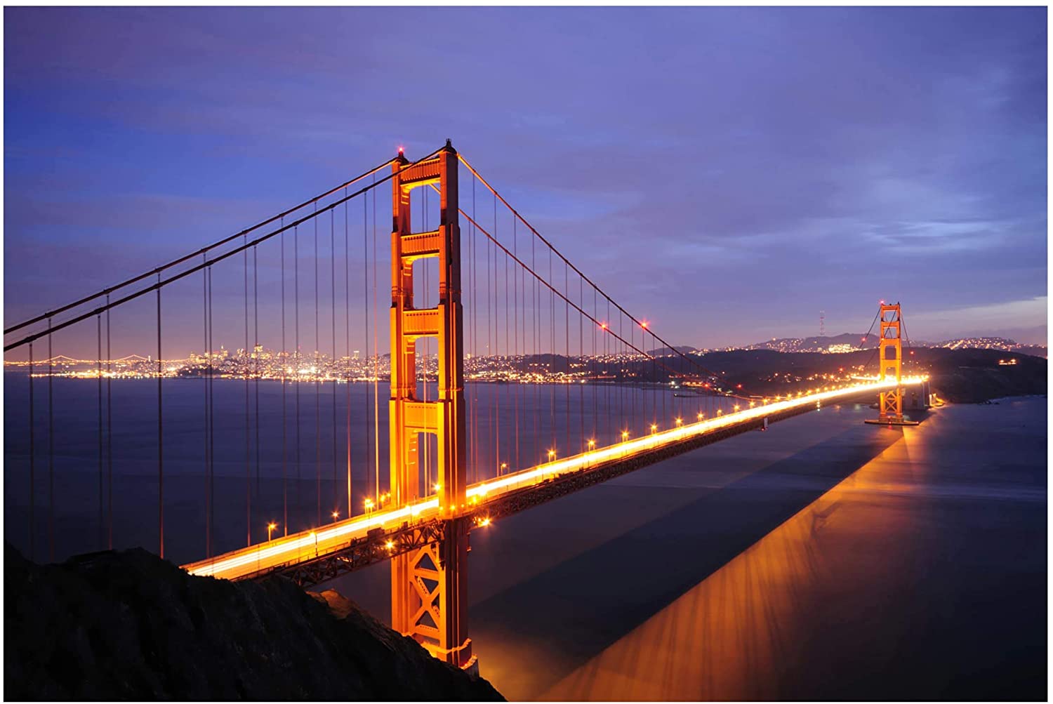 Golden Gate Bridge Night Wallpapers - Top Free Golden Gate Bridge Night ...