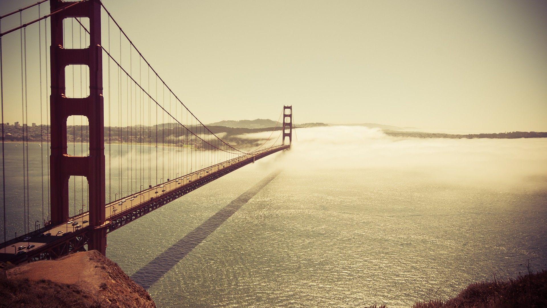 1920x1080 Golden Gate Bridge at sunset HD Wallpaper FullHDWpp HD