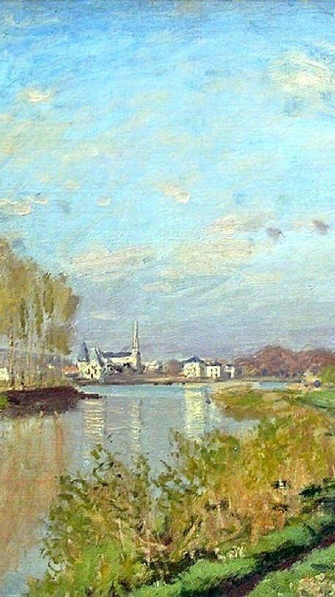 1080x1920 Monet IPhone Wallpaper C7b9952 Monet The Seine At