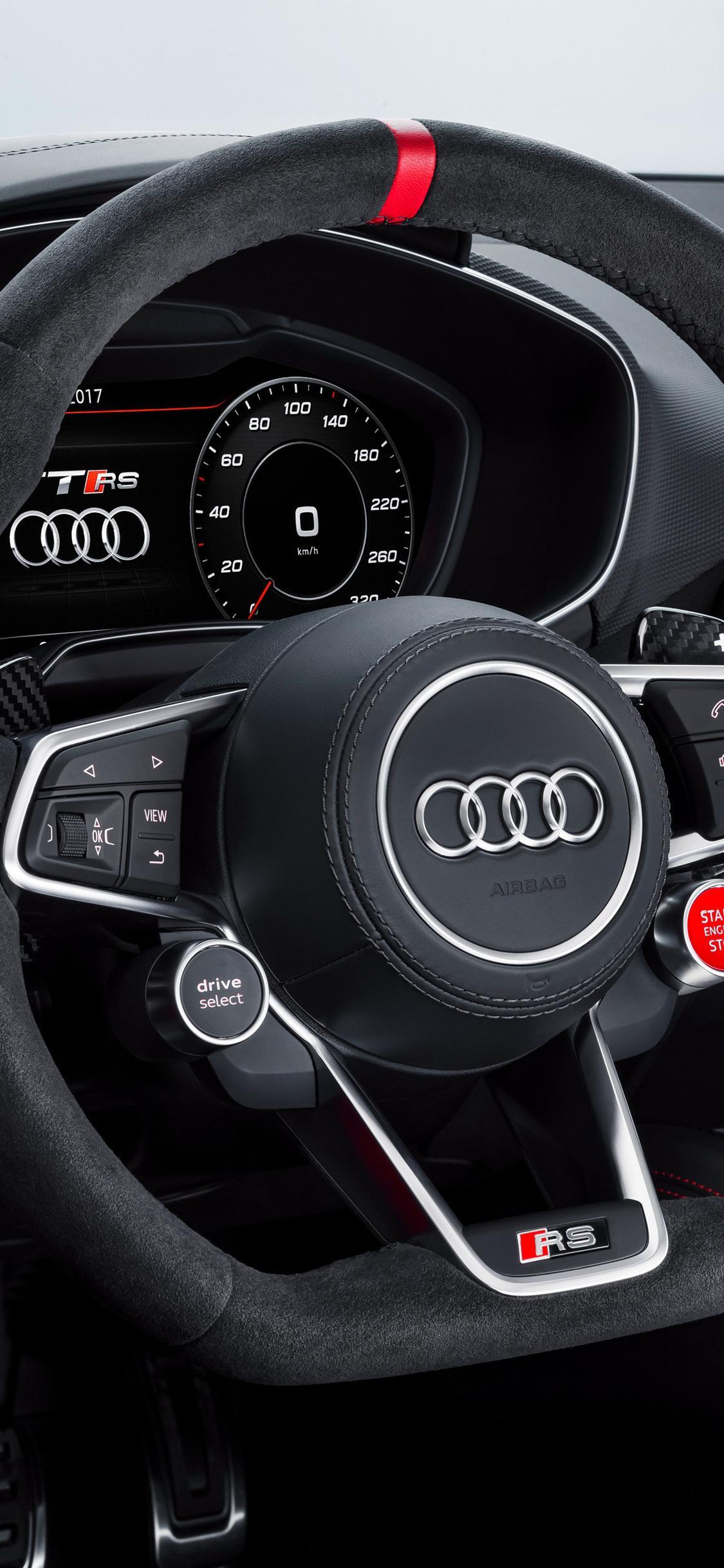 1125x2436 Audi Logo HD iPhone Wallpaper