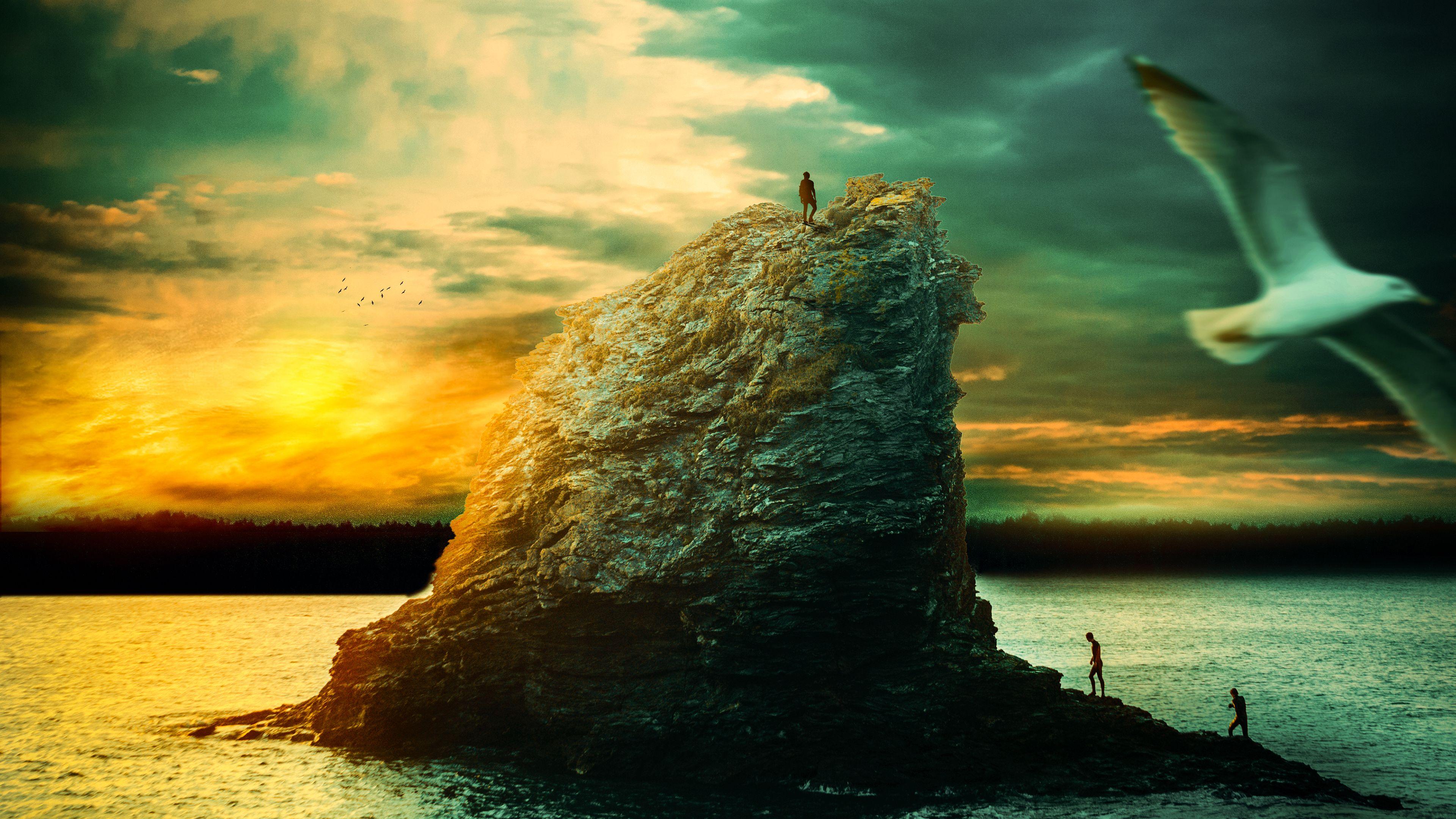 3840x2160 Surreal Sunset 4K Wallpaper