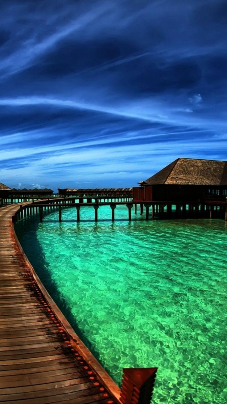 736x1308 Nature Sky Maldives Crystal Clear Sea Skyscape #iPhone # 7 # wallpaper #clear #crystal #iphone #maldives #nature #skys. Beach wallpaper, Vacation, Beach vacation