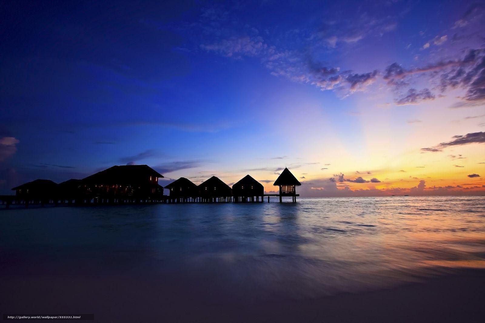 Maldives Sunset Wallpapers - Top Free Maldives Sunset Backgrounds ...