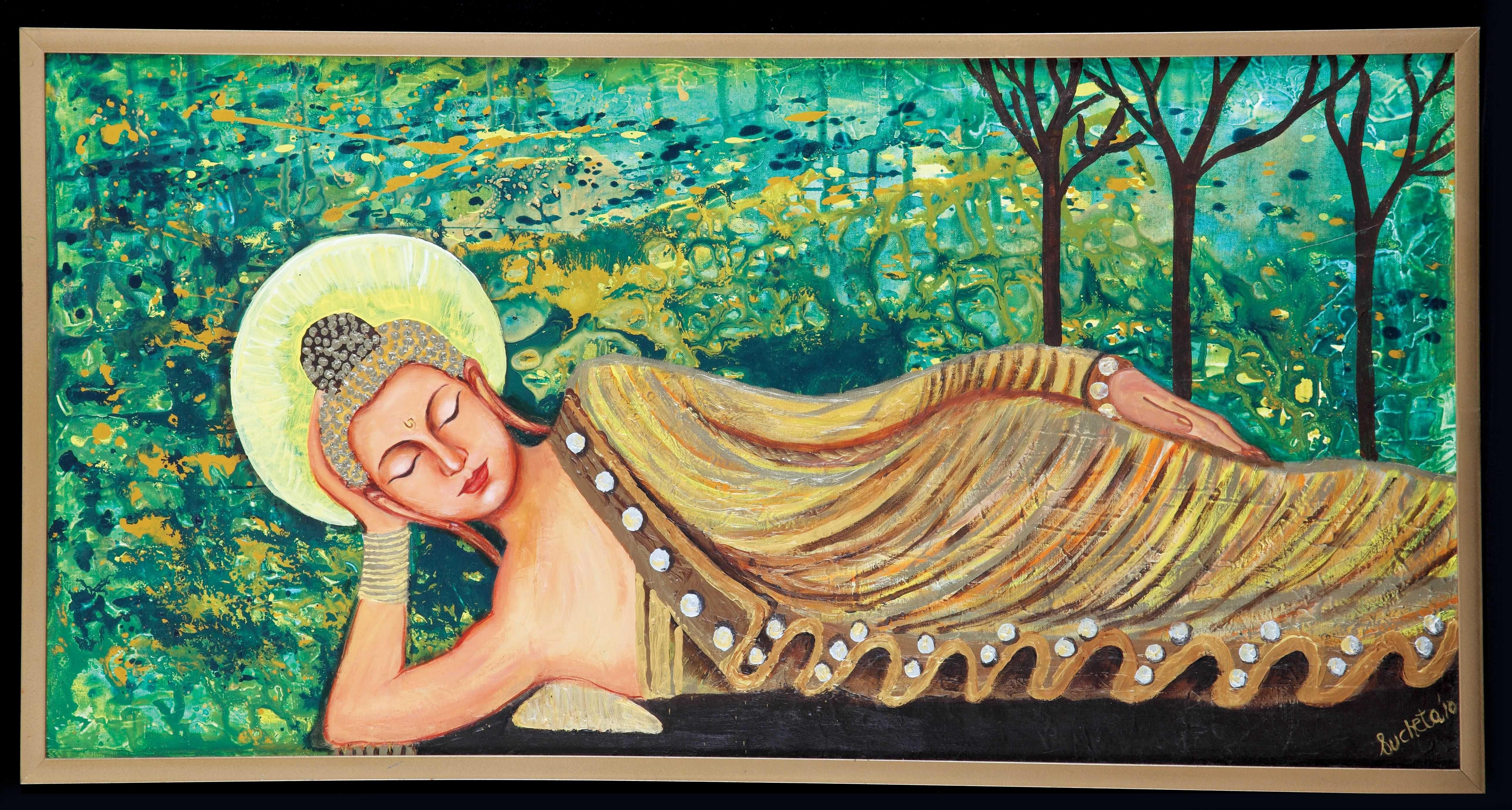 5152x2760 Sleeping Buddha. Buddha artwork, Buddha art, Buddha painting