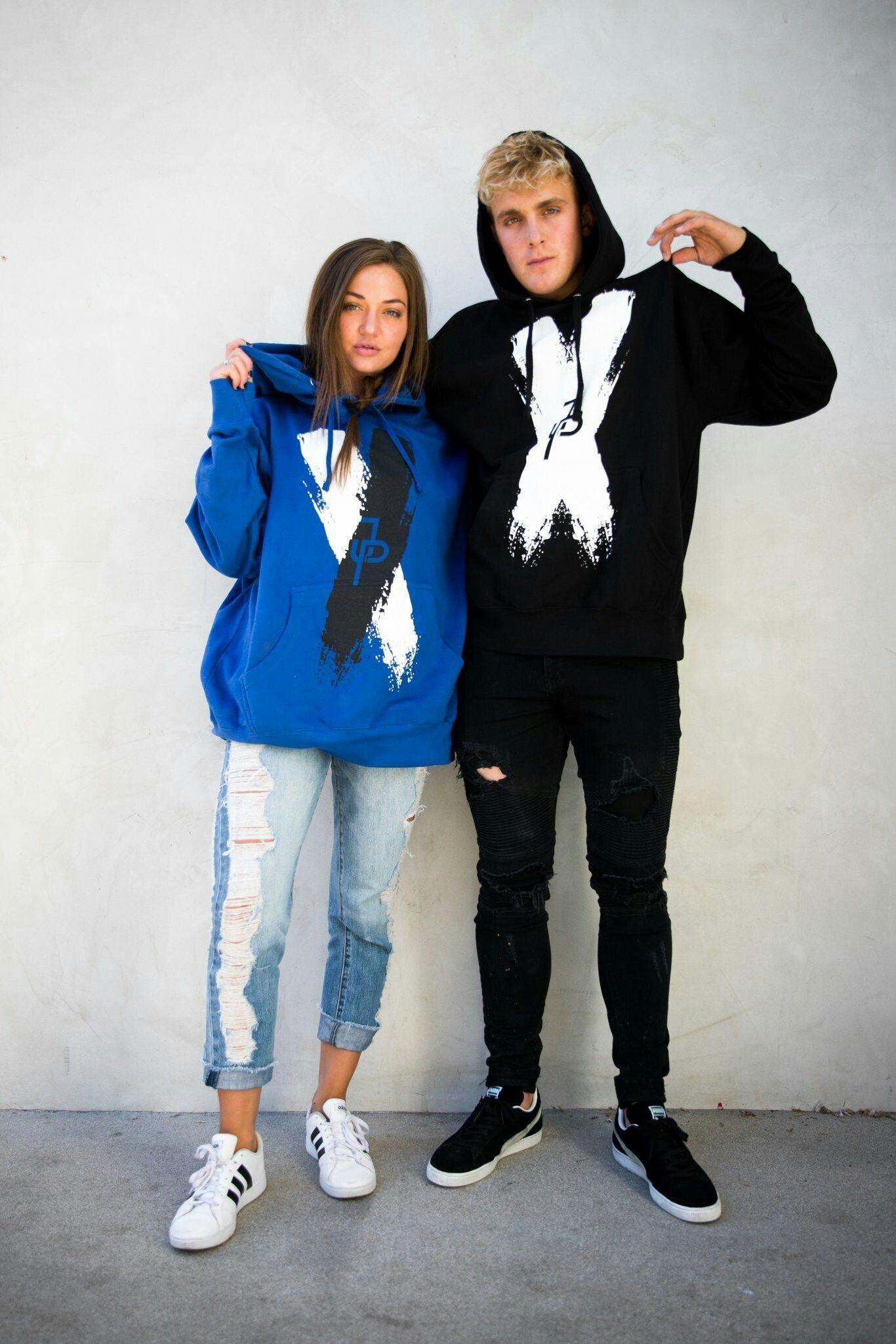 1366x2048 Erika Costell And Jake Paul Wallpaper