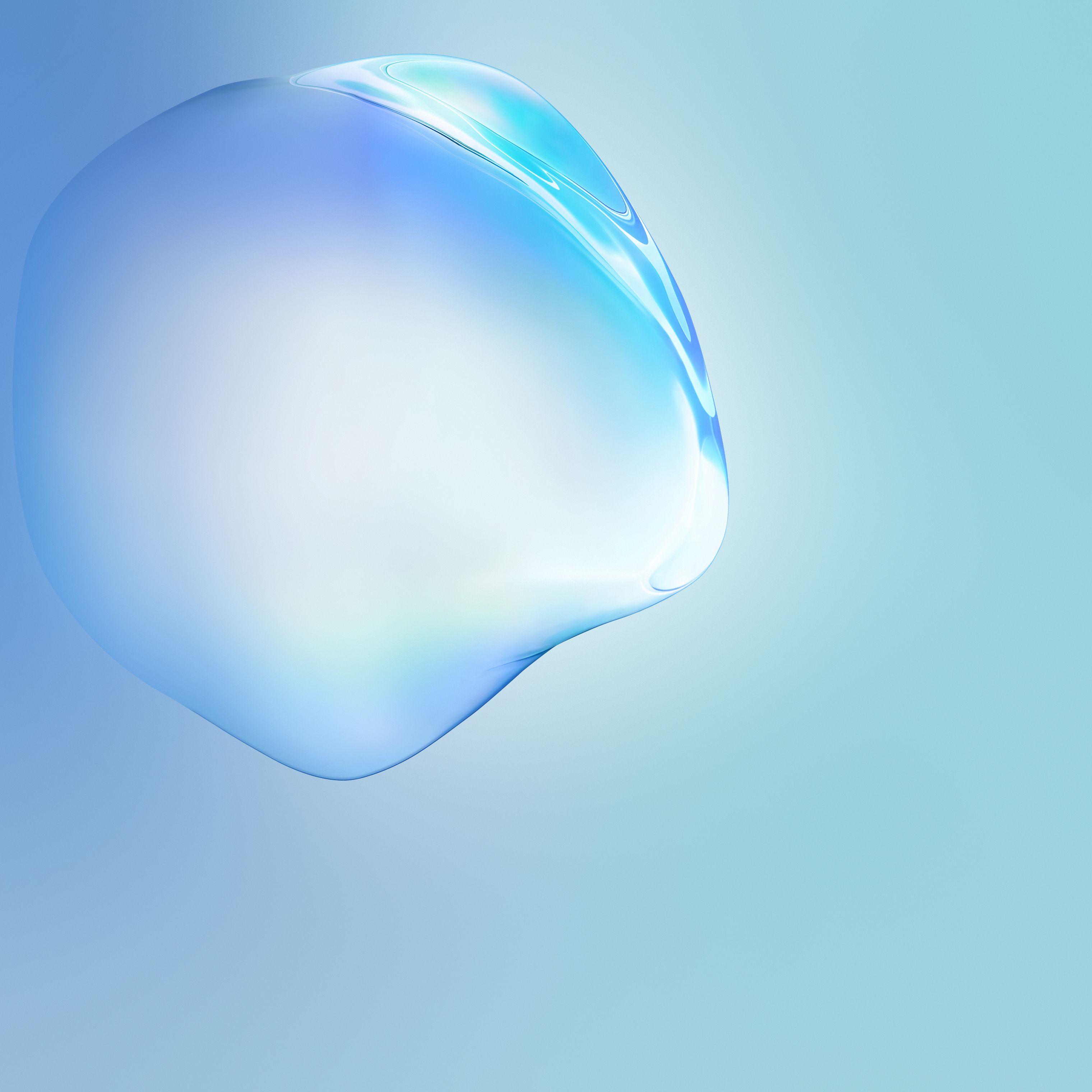3040x3040 Wallpaper Bubble, Blue, Gradient, Samsung Galaxy Note Stock