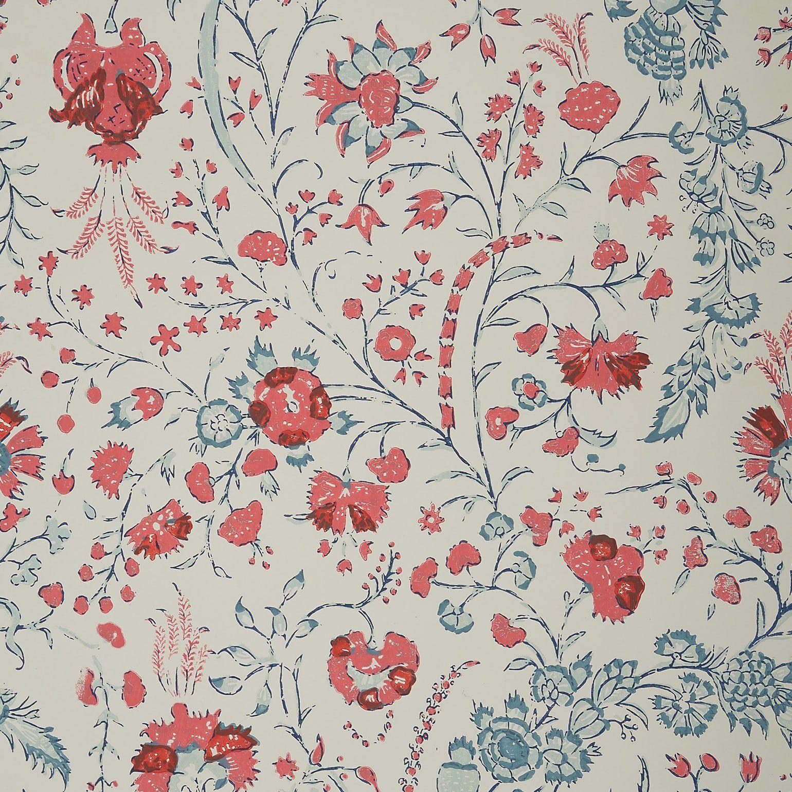 1540x1540 Dianthus Chintz Wallpaper Organic Wallpaper