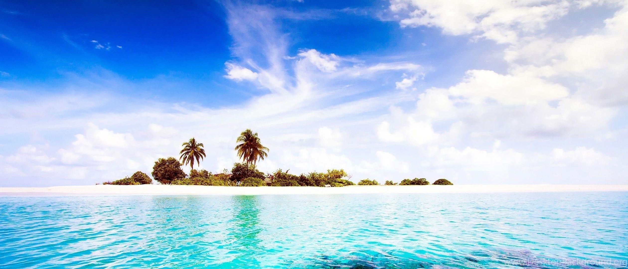 2520x1080 Maldives Diggiri Island Travel HD Desktop Background