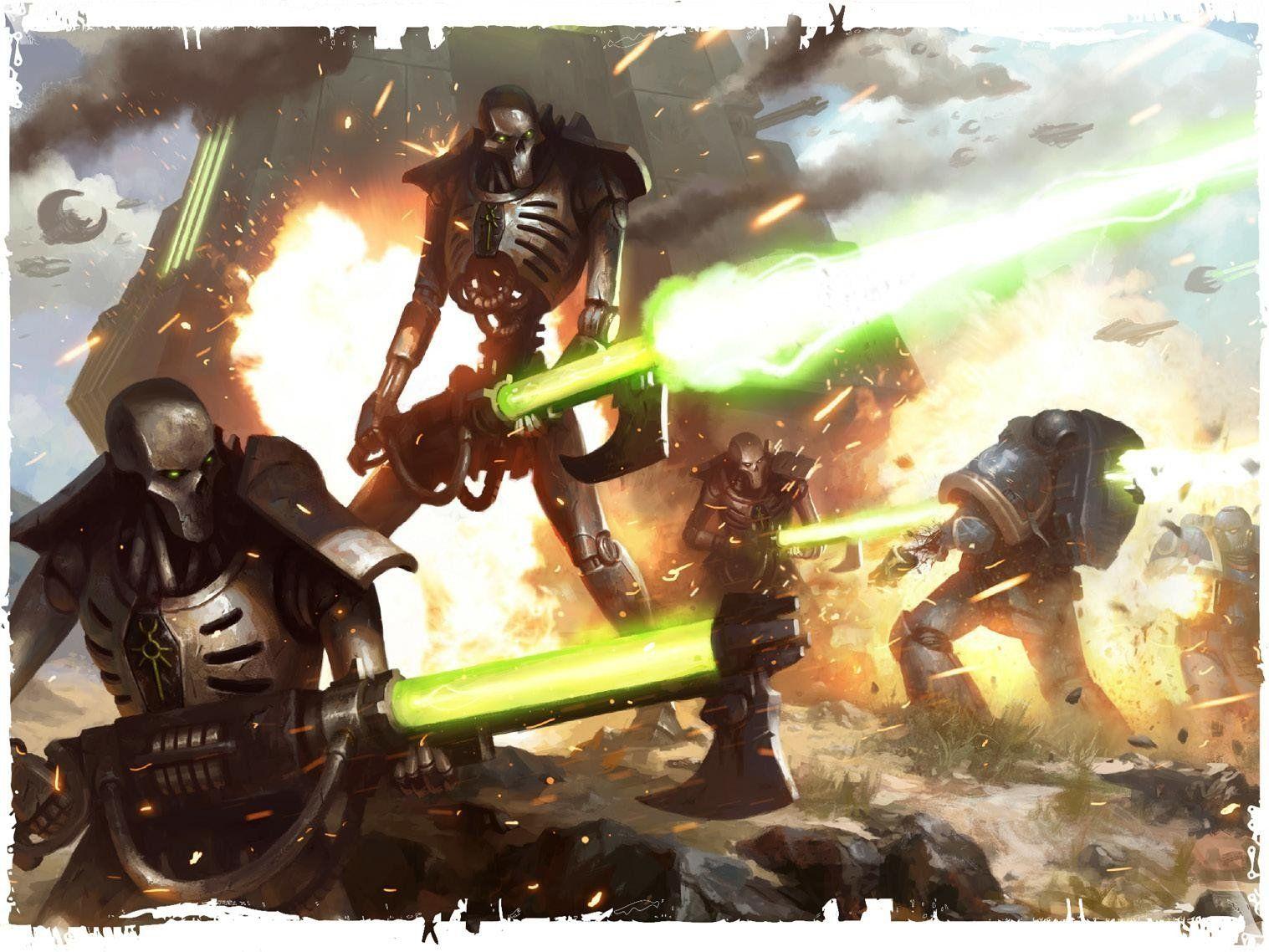 1517x1138 Warhammer Necrons, Ultramarines, Space marines HD