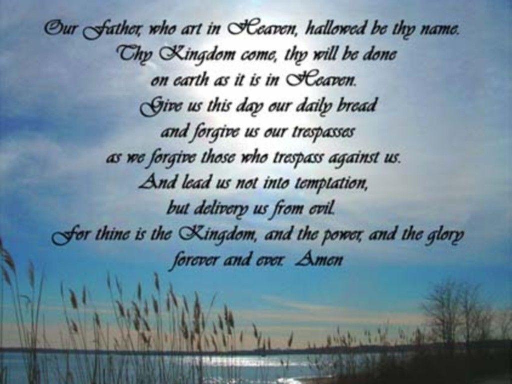 1024x768 Lords Prayer Wallpaper