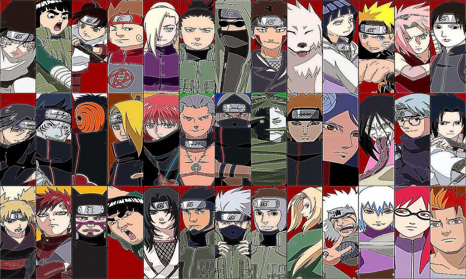 1504x901 Naruto Characters Wallpaper for Desktop