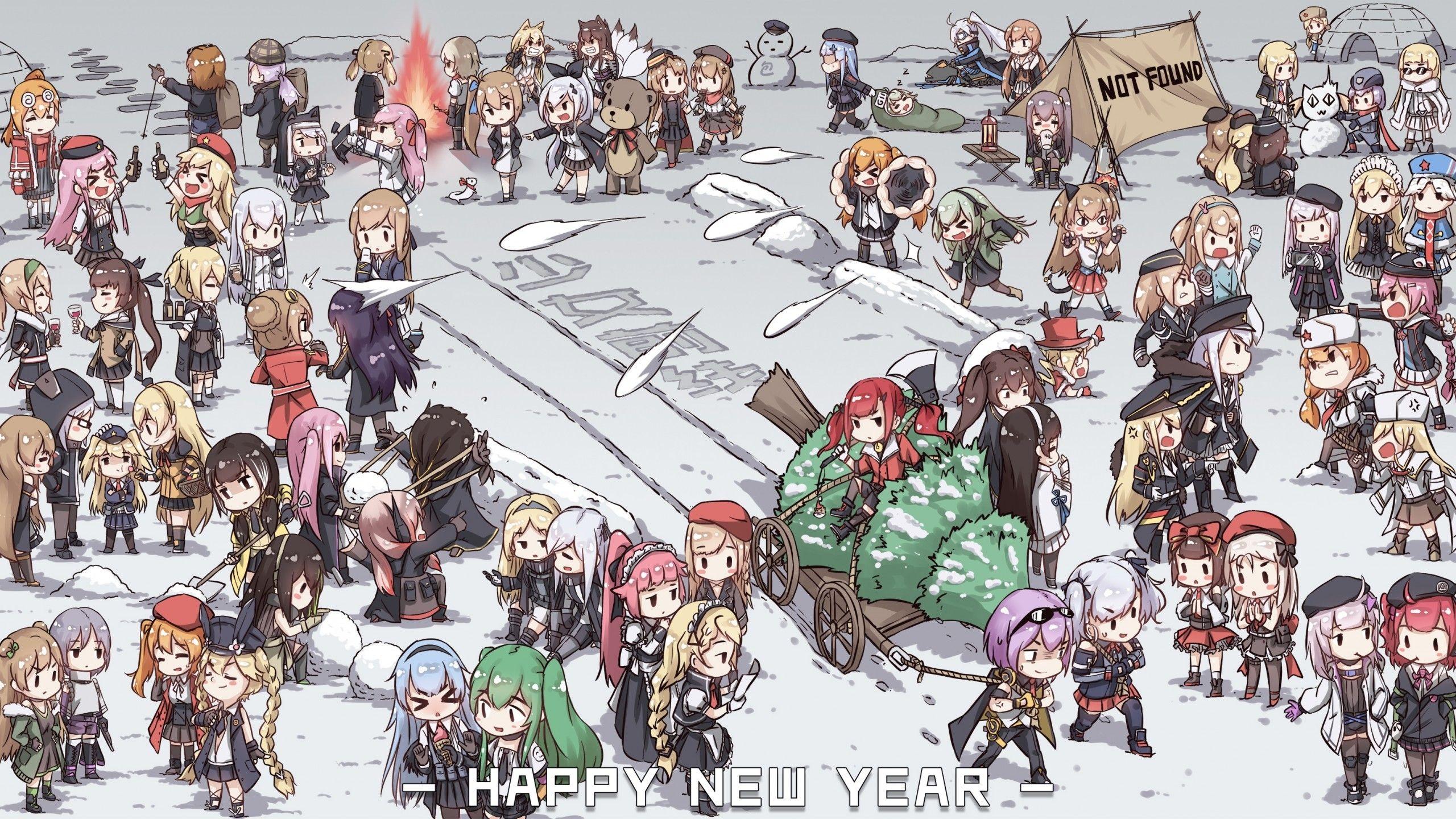2560x1440 Download 2560x1440 Girls Frontline, Chibi Anime Girls, Cute, All