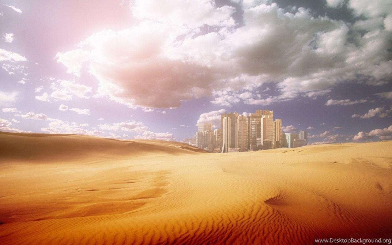 1280x800 City In The Desert Wallpaper 338 Desktop Background