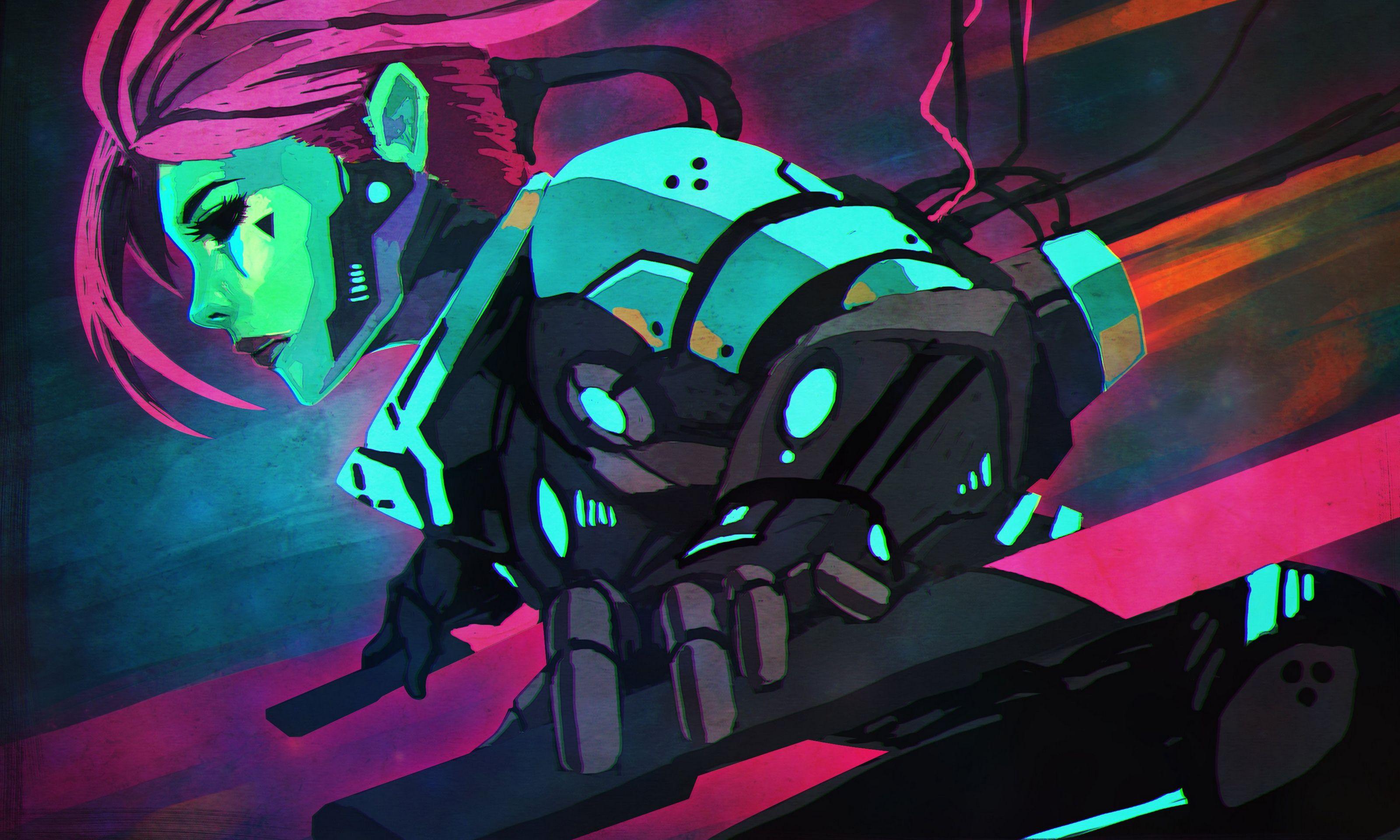 3200x1920 Cyberpunk Artwork Illustration, HD Artist, 4k Wallpaper, Image