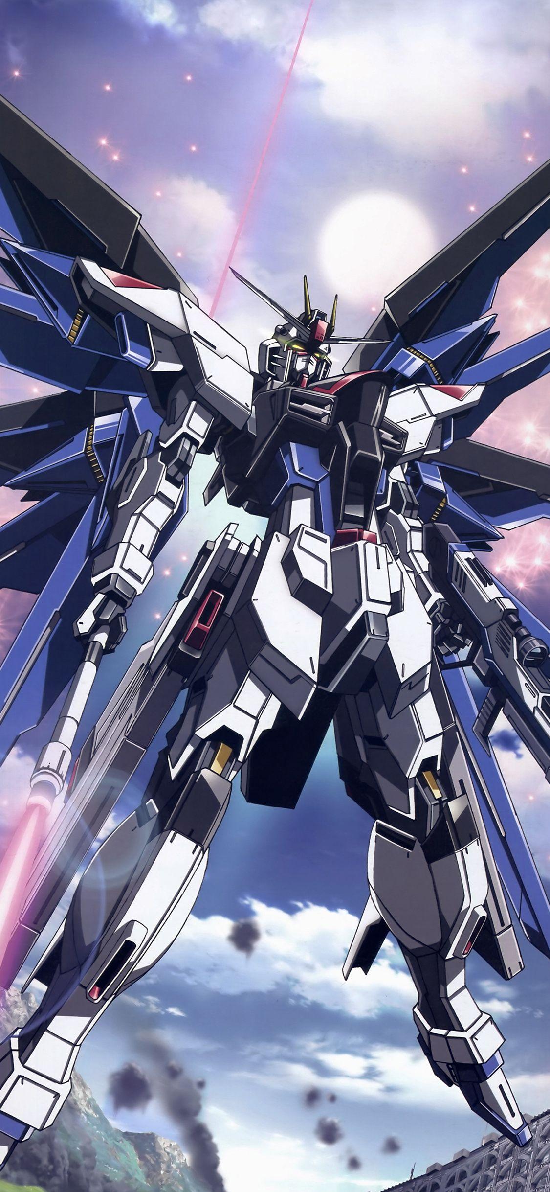 1125x2436 iPhone X wallpaper. freedom gundam art