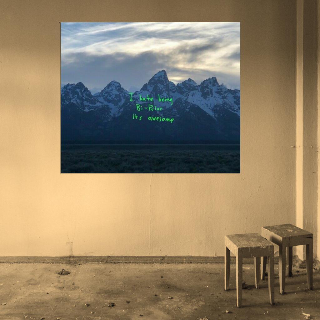 1024x1024 Kanye West ye Music Album HD Cover Art 24x18 WALL PRINT POSTER