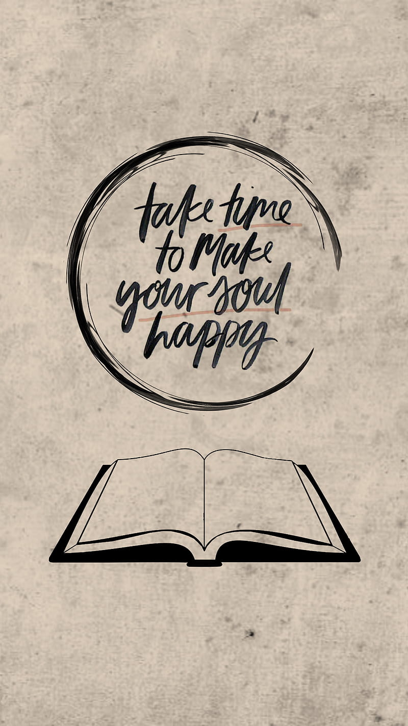 800x1423 True happiness, black, book, cute, happy, islamic, quran, reading, time, typography, HD phone wallpaper
