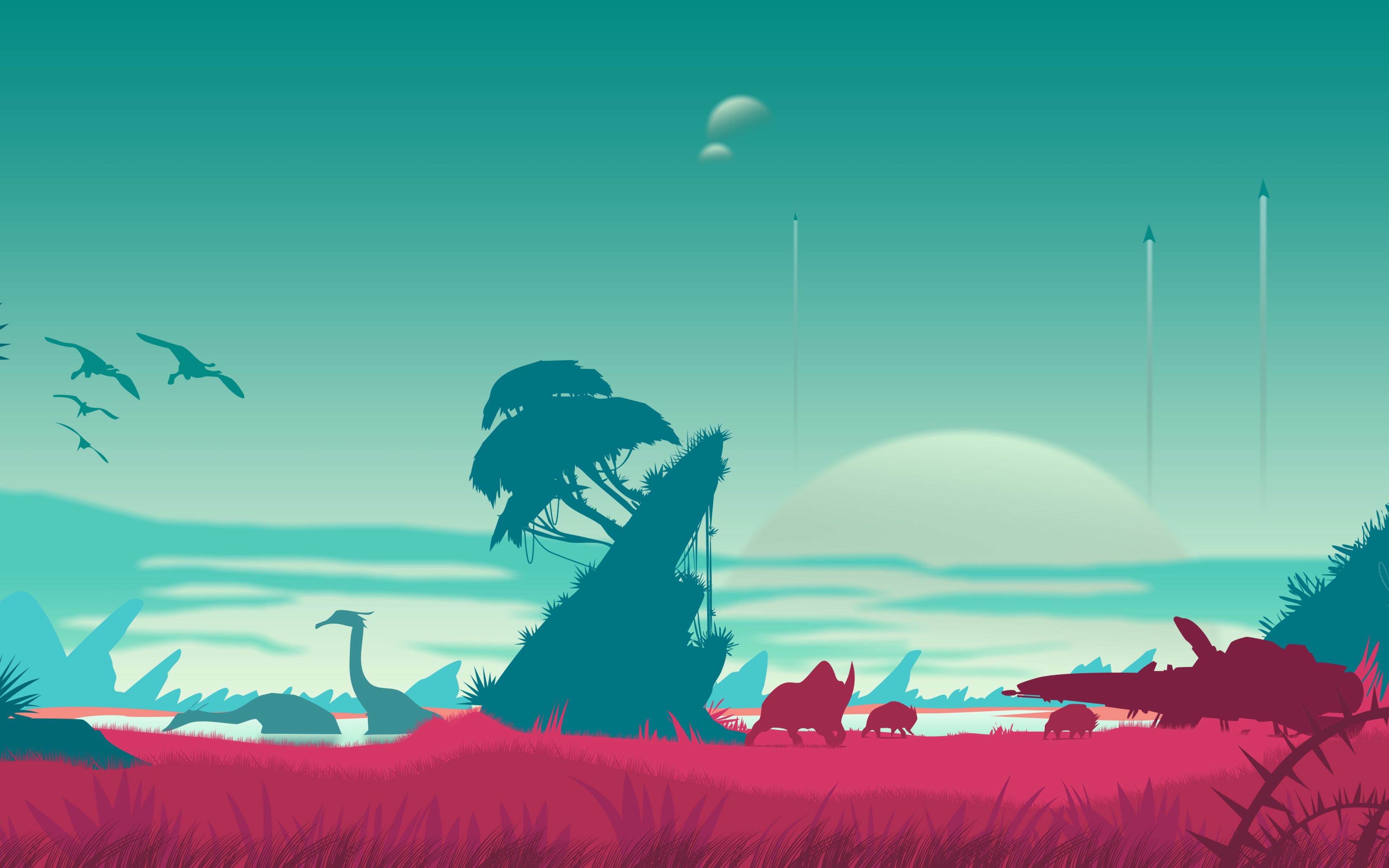 3840x2400 Vector Game Wallpaper