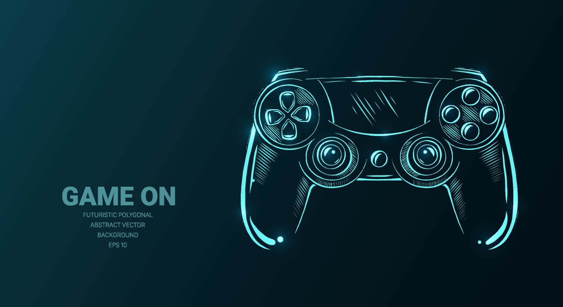 1920x1047 Download Remote Game Joystick Illustration Wallpaper