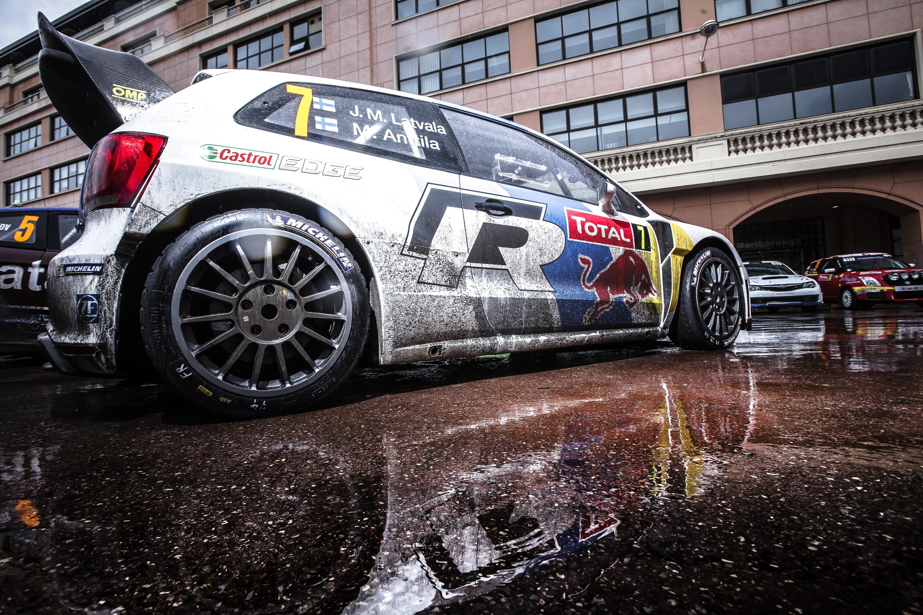 3159x2106 White Volkswagen Polo, car, Volkswagen, VW Polo WRC, rally cars HD wallpaper