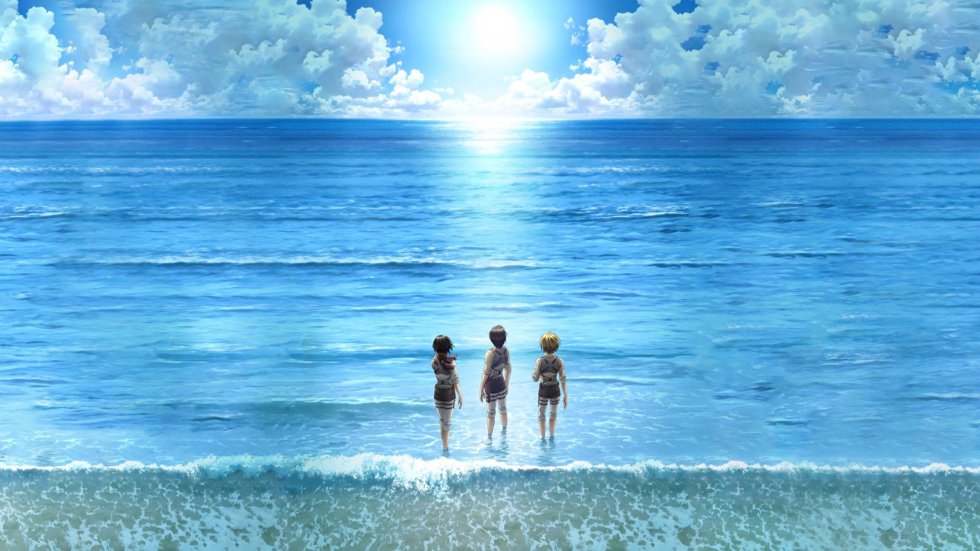 1920x1080 Attack on Titan Trio Ocean Dreamscapex2160