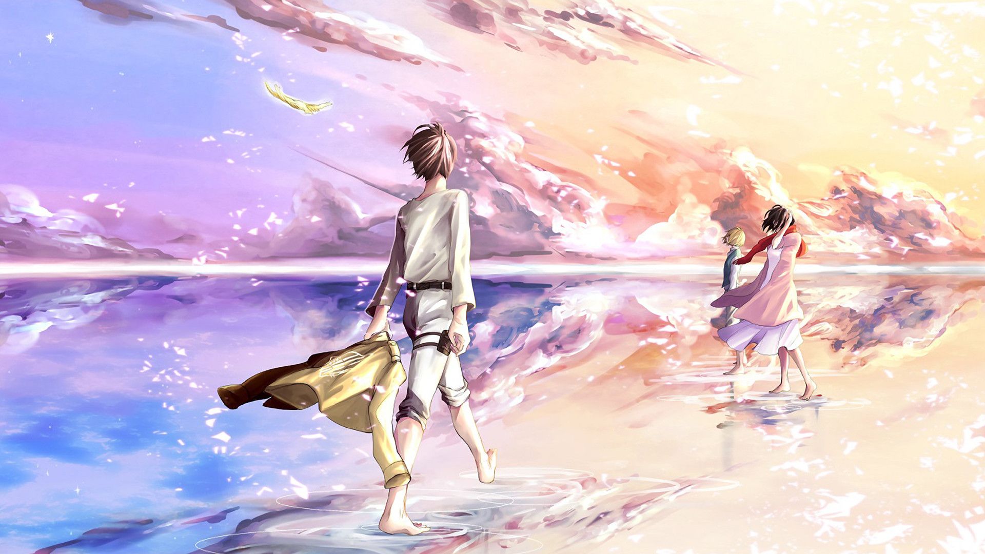 1920x1080 Mikasa And Eren Wallpaper HD 24554