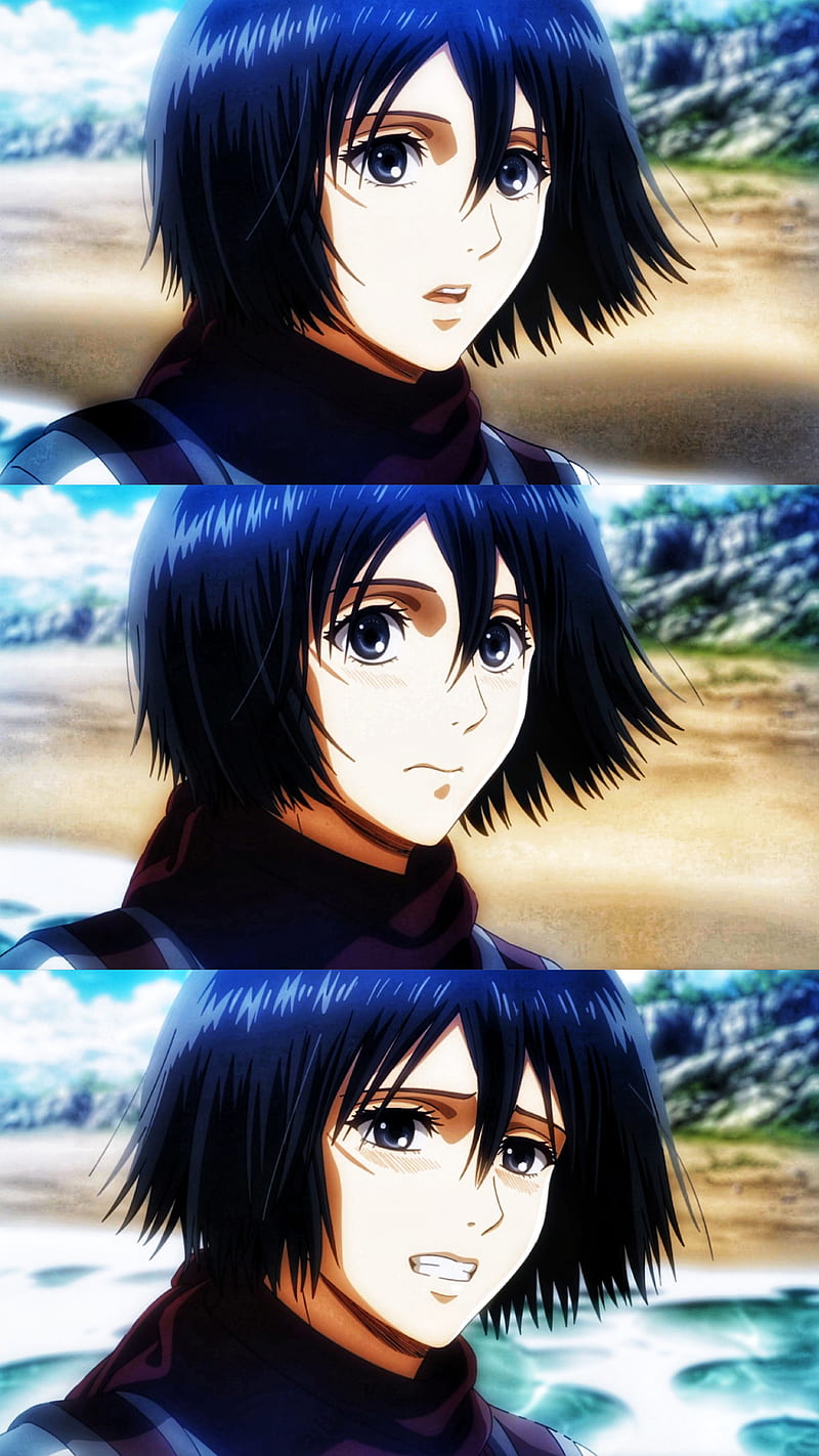 800x1422 Mikasa in the sea, attack on titan, shingeki no kyojin, HD phone wallpaper