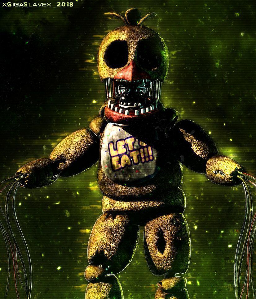 826x967 Withered Chica Wallpaper