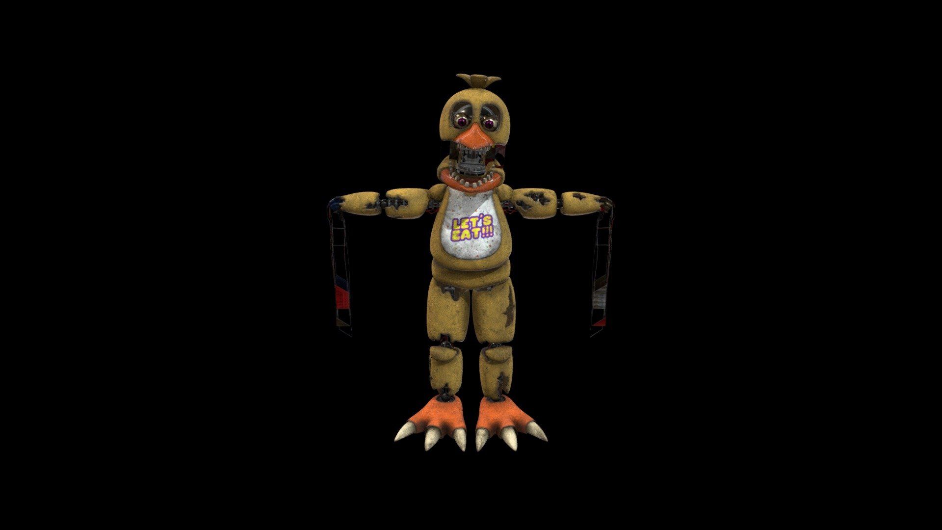 1920x1080 Withered Chica Nights At Freddy's 2 Free 3D model by azlanakram2 [b133ec9]