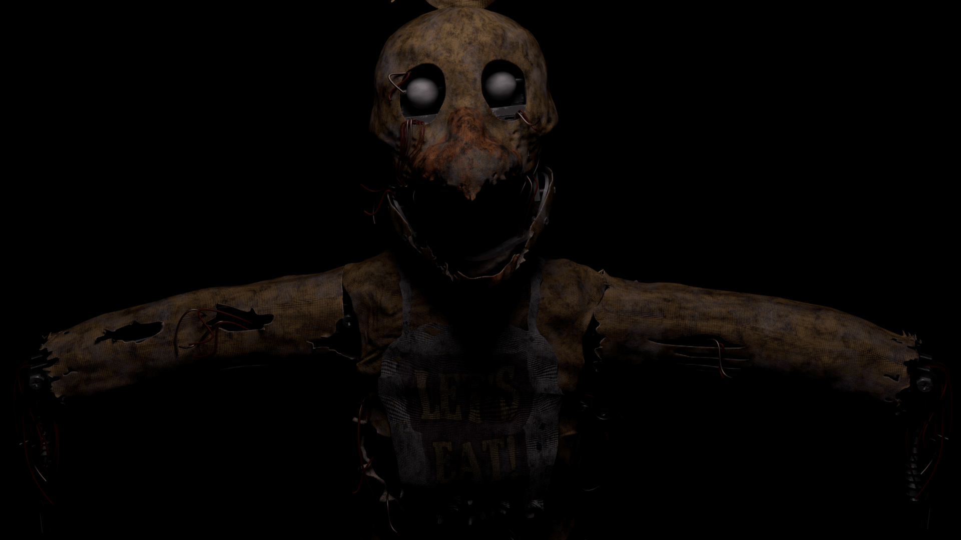 1920x1080 Withered Chica (by me)