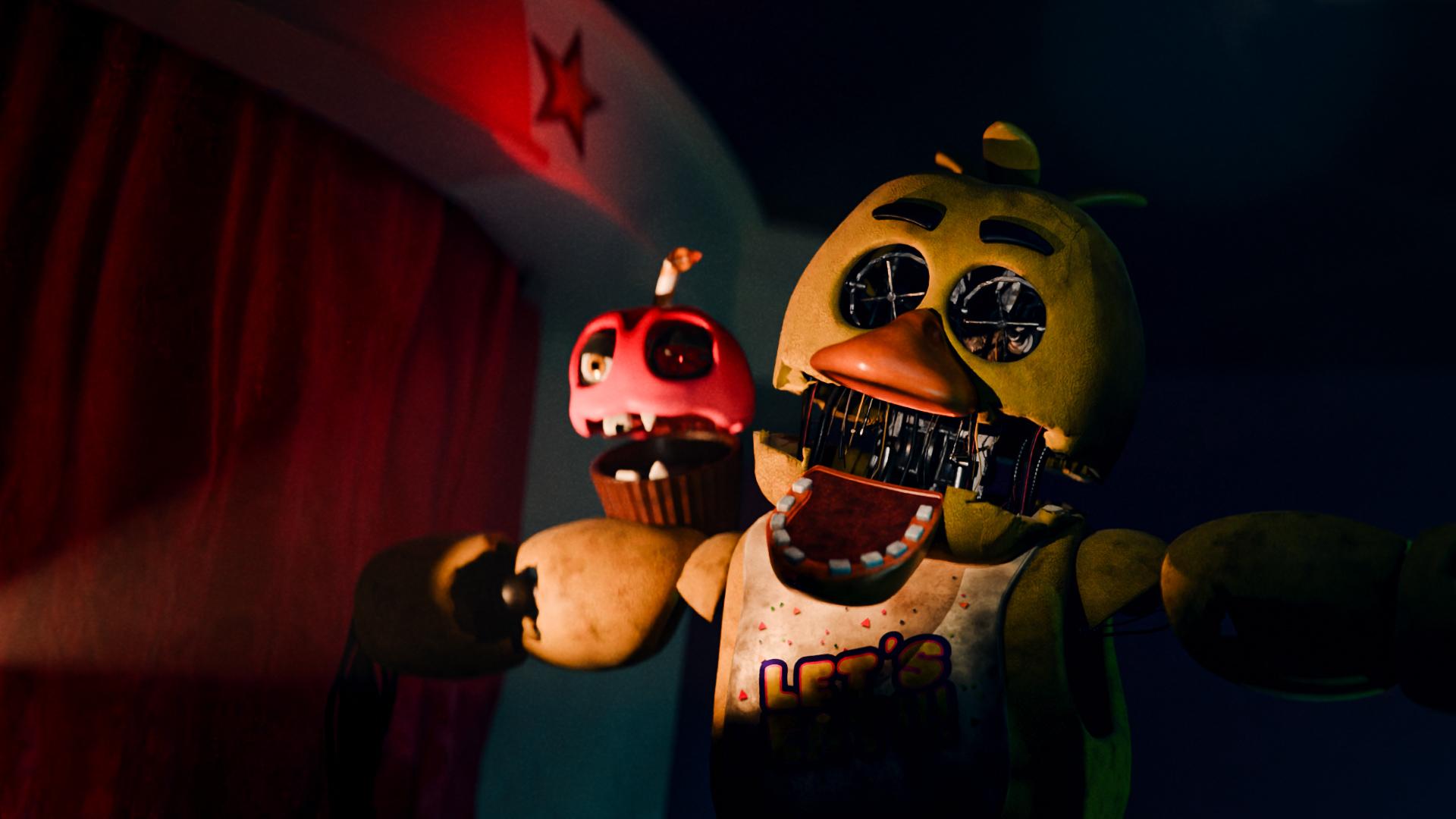 1920x1080 FNaF Movie Withered Chica