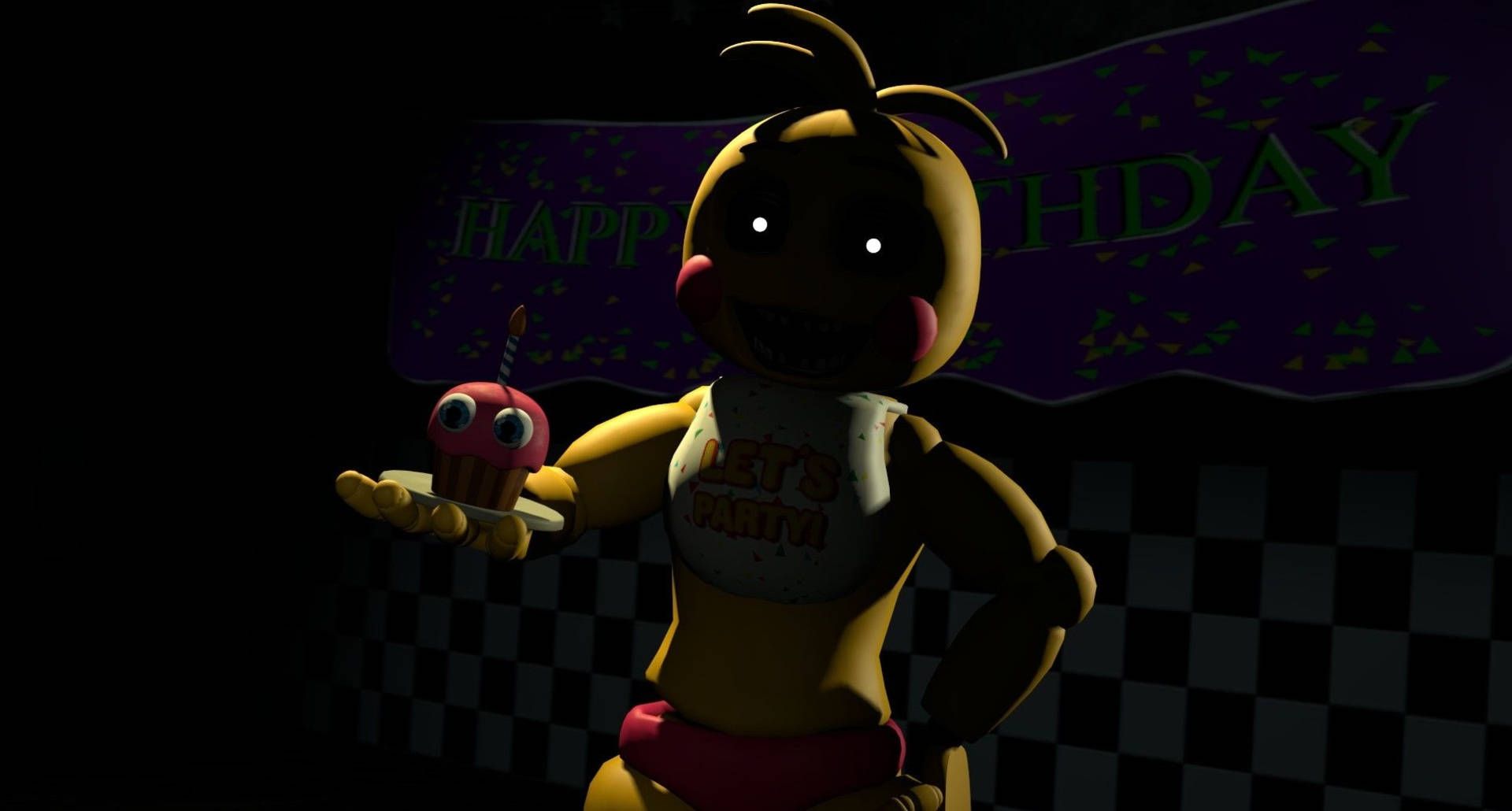 1920x1030 Download Dark Toy Chica FNAF Wallpaper