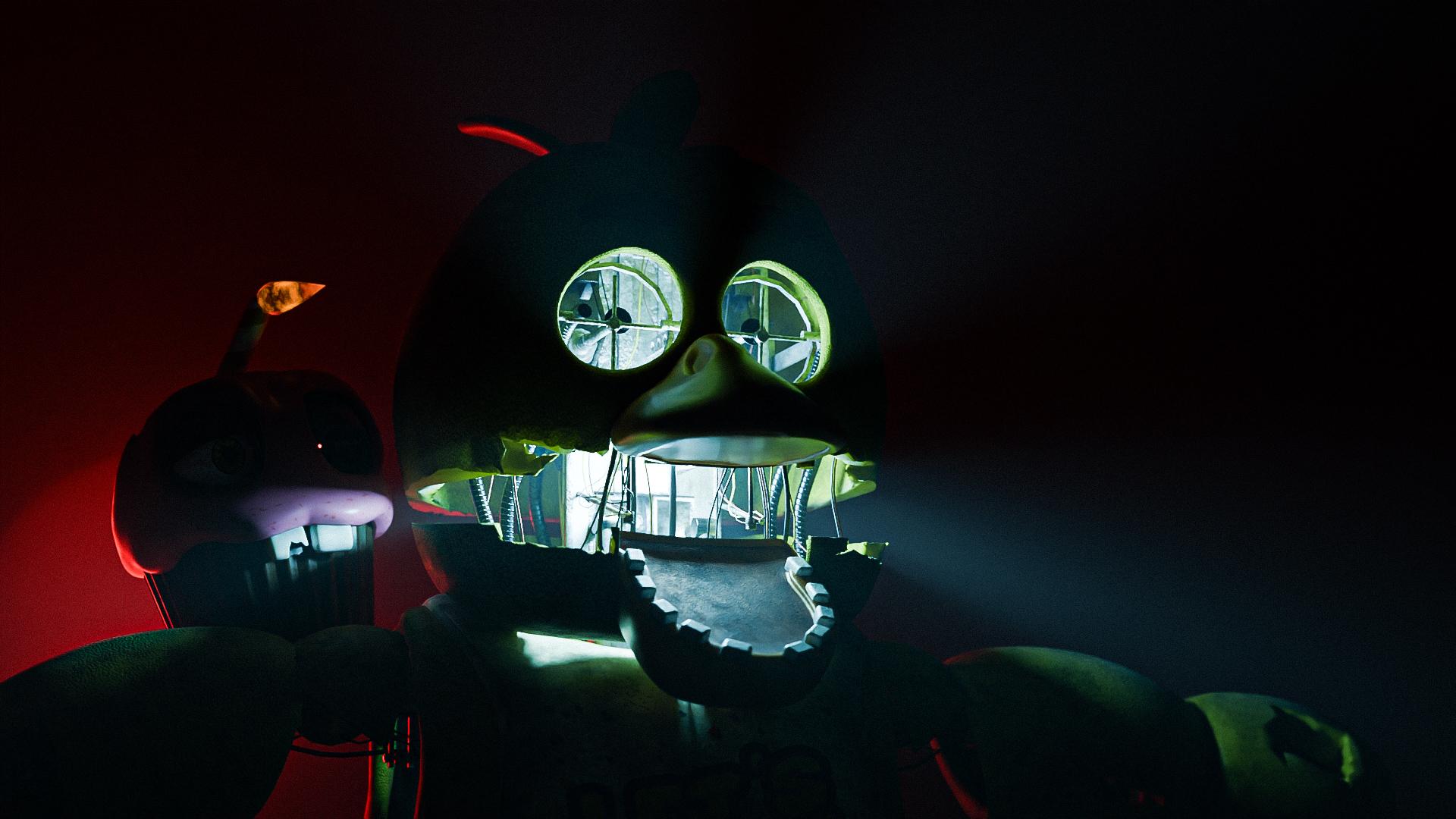 1920x1080 FNaF Movie Withered Chica