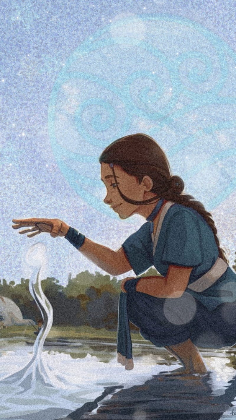 800x1421 Katara, cool, the last airbender, water, HD phone wallpaper