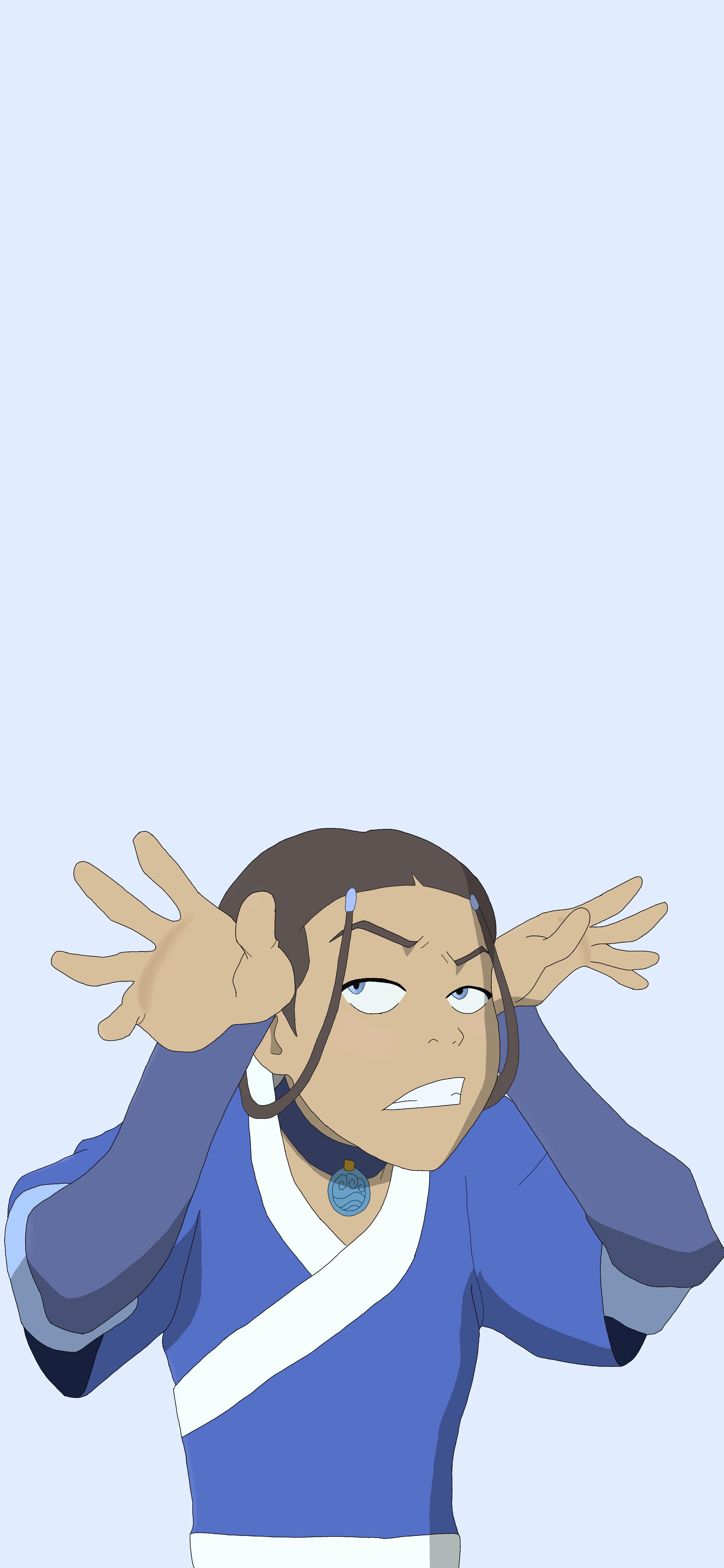 2484x5376 Episode 6b: Goofy Katara iPhone wallpaper