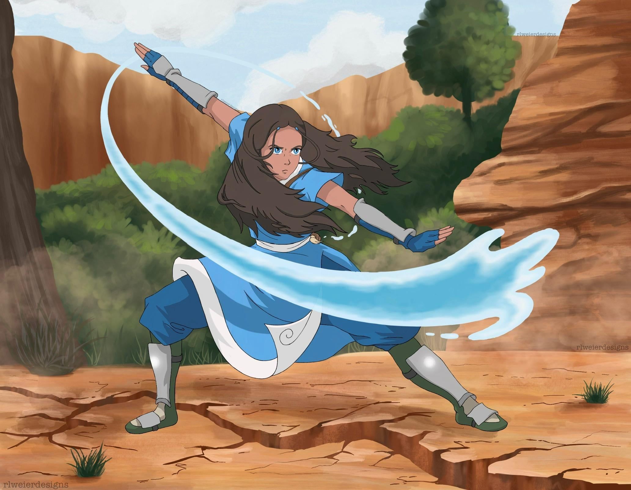 2065x1602 Katara Fanart