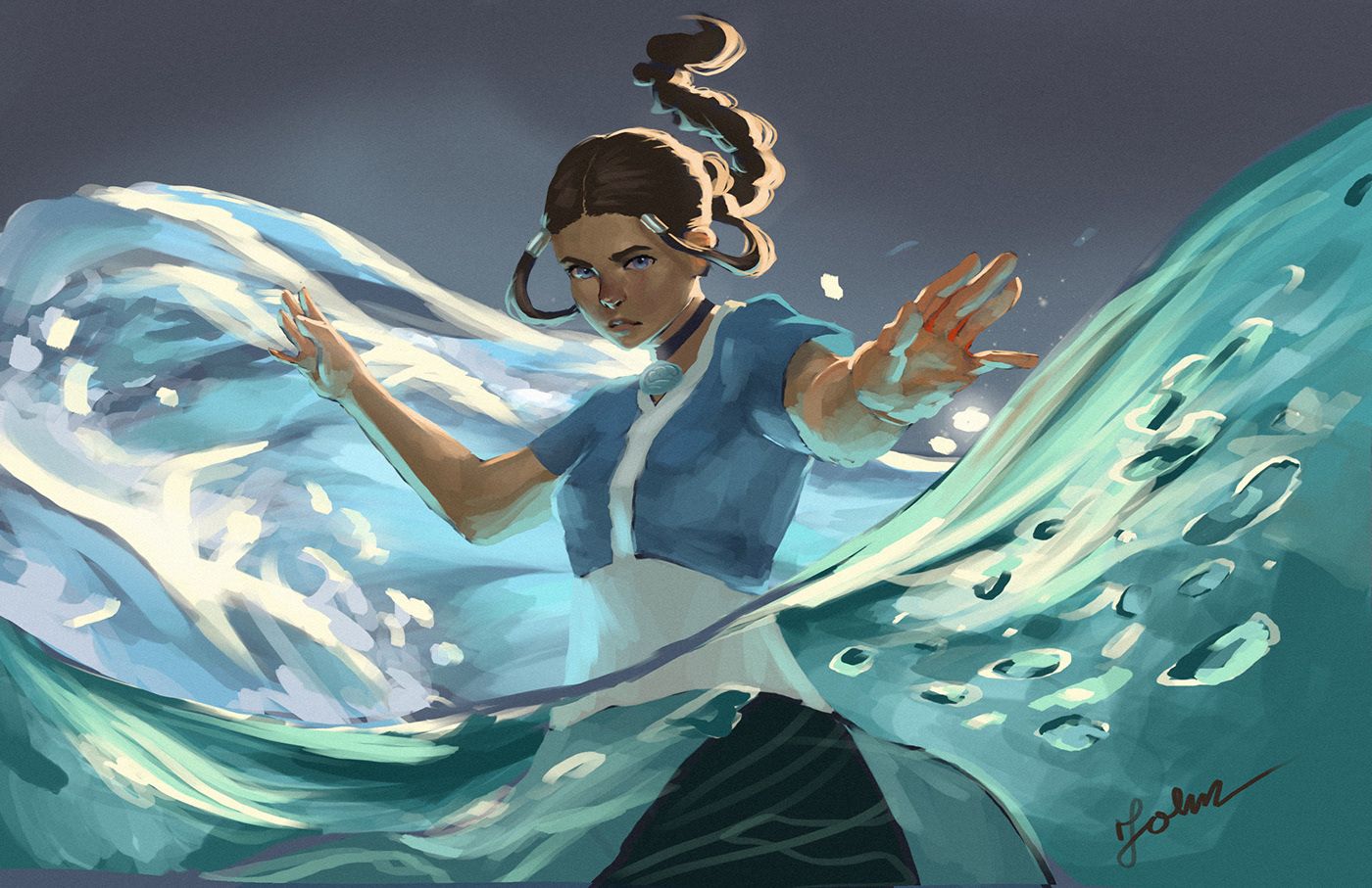 1400x907 Katara Fan Art (1). Image - Behance